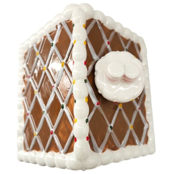 Mr. Christmas Ceramic Gingerbread House Light-Up Hand-Painted - Picture 12 of 15